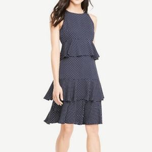 Ann Taylor  ruffle hem dress